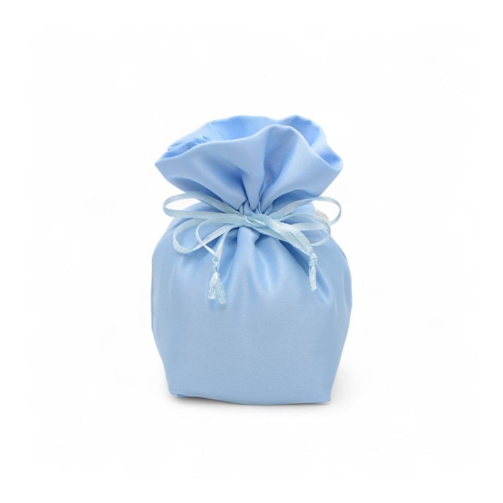 SACCHETTO RASO BON BON 12XH13 CELESTE